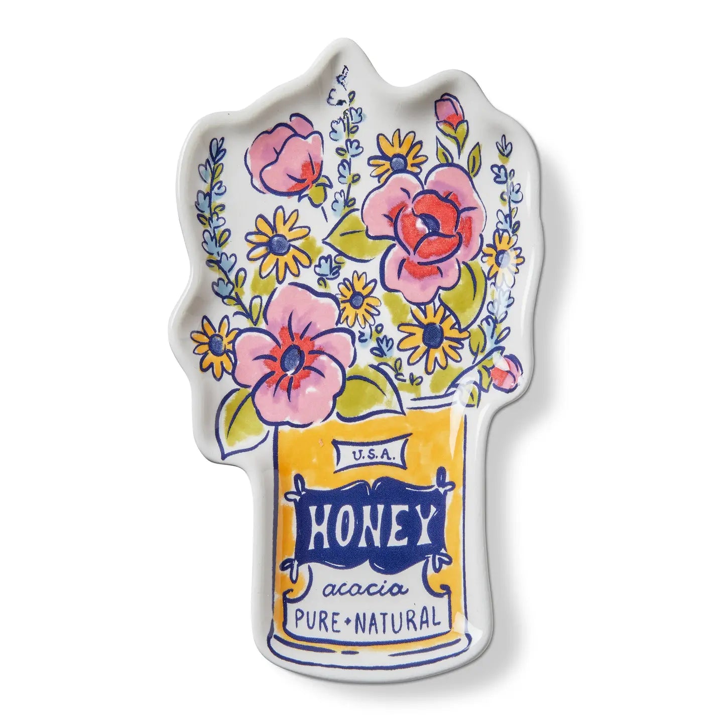 Honey Jar Bouquet Trinket Dish