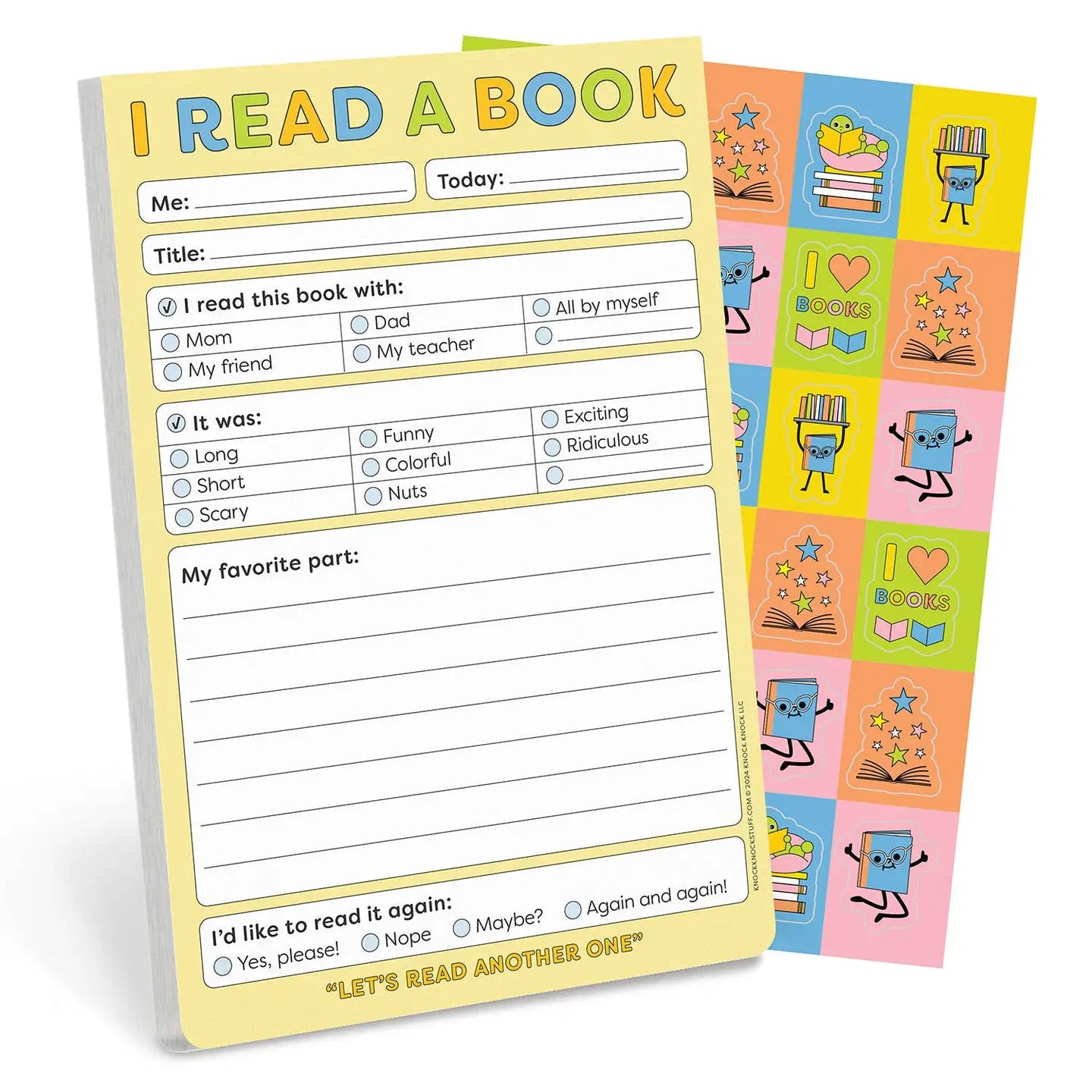 I Read A Book Playtime Notepad