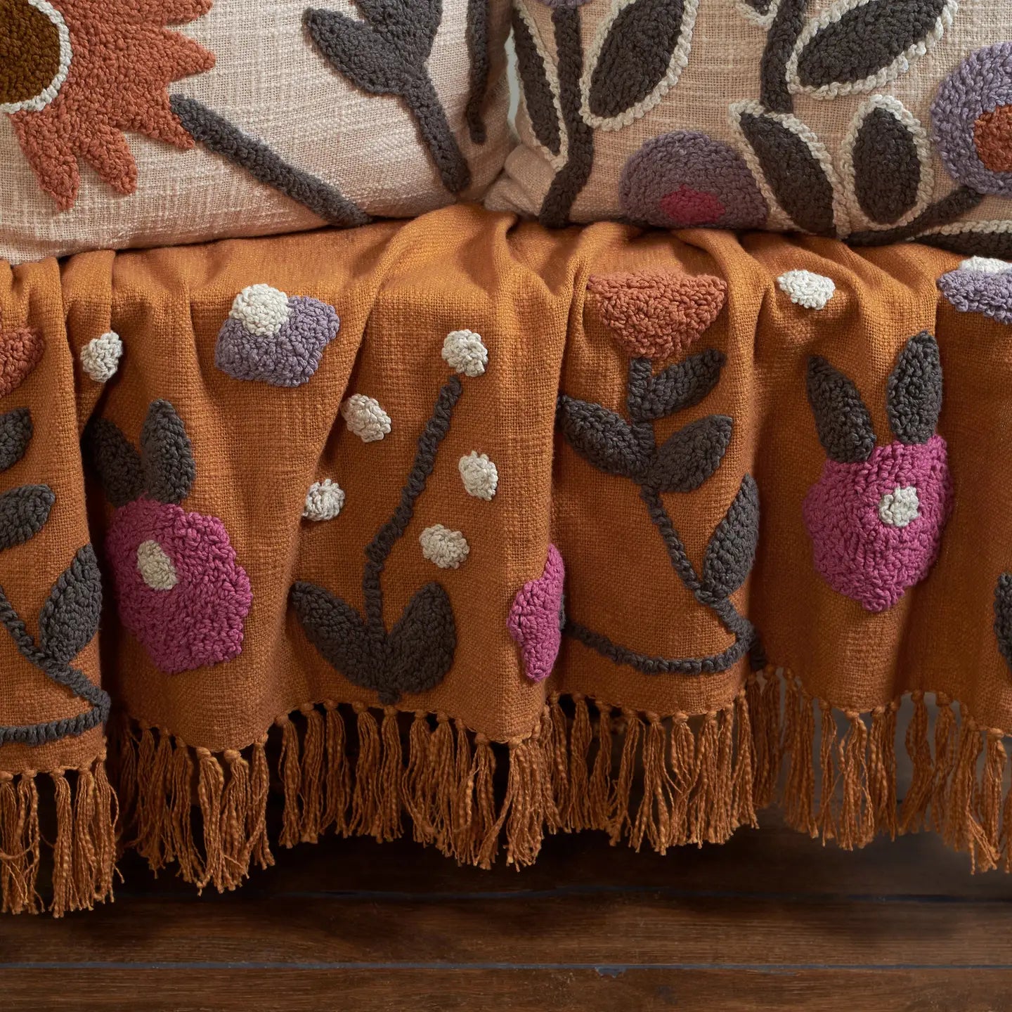 Floral Pops Throw Blanket