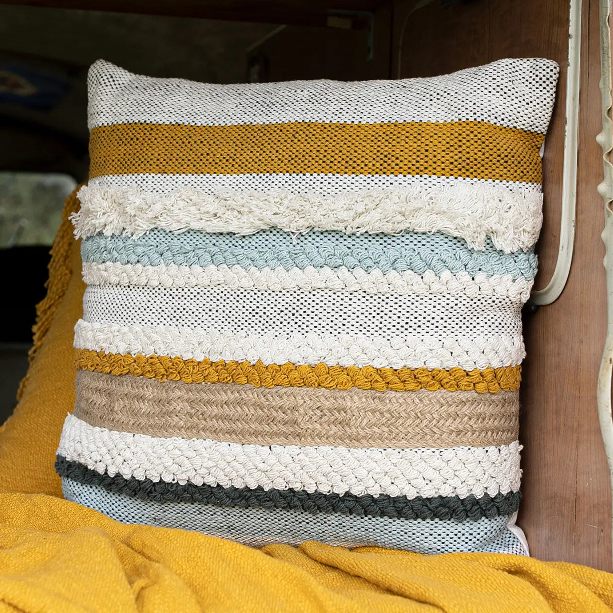 Aba Fringe Throw Pillow