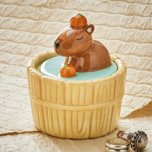 Capybara Lidded Trinket Box