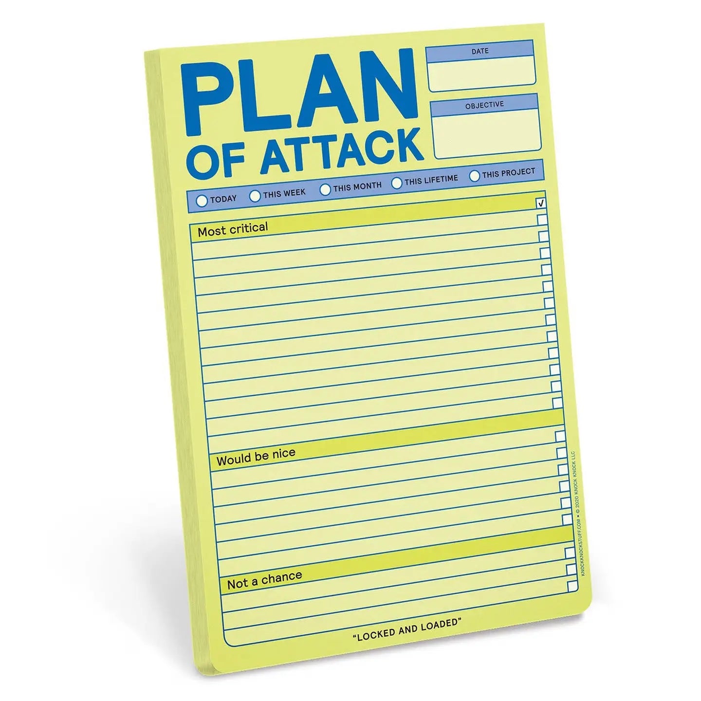 Plan Of Attack Notepad