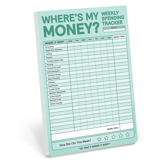 Where's My Money Notepad