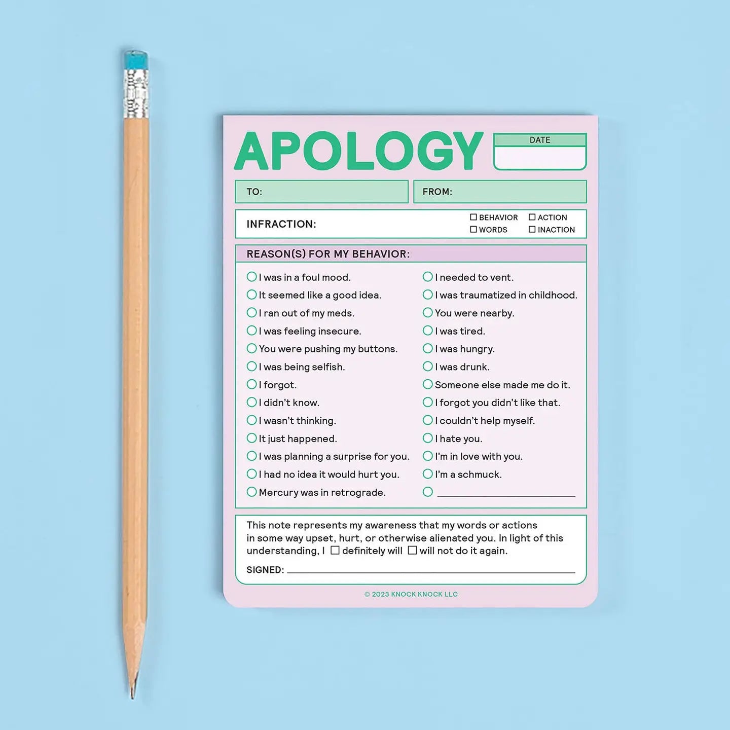 Nifty Note Pad-12 choices
