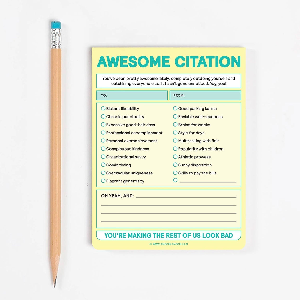 Nifty Note Pad-12 choices