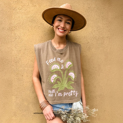 Feed Me Brown Tee