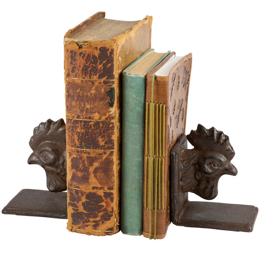 Rooster Bookends