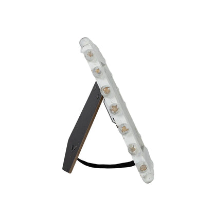 Belle White Frame with Ball Accents