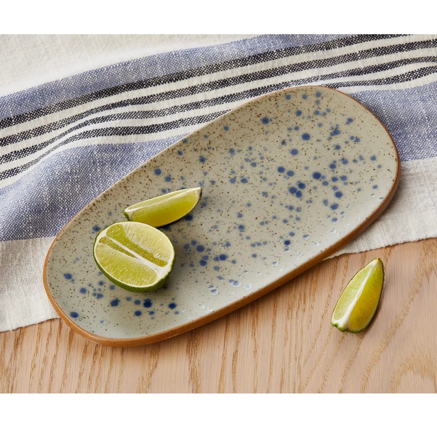 Blue Speckle Platter