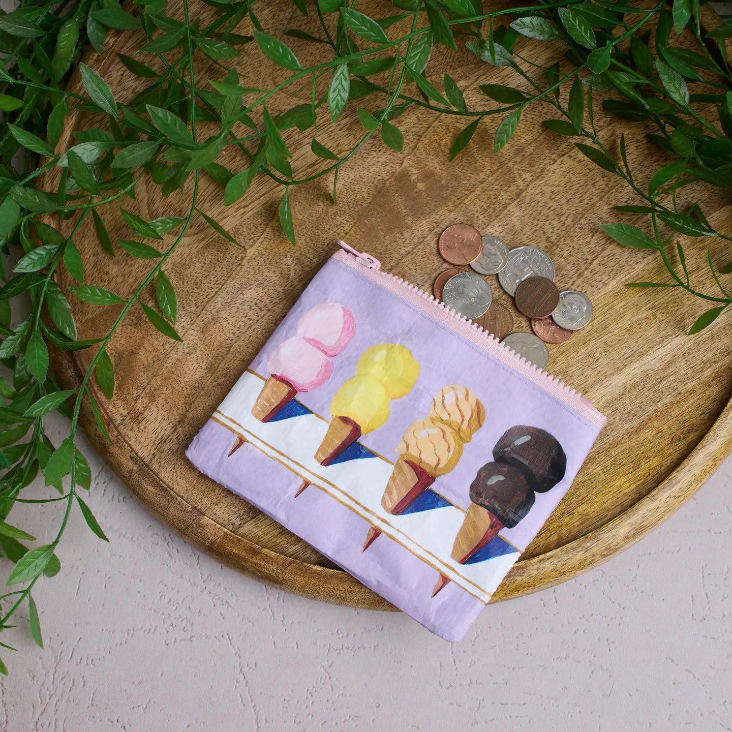Ice Cream Zipper Wallet